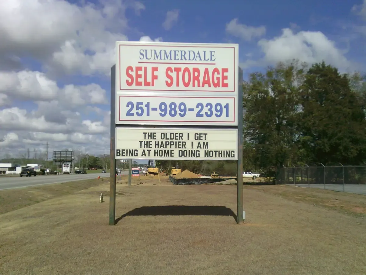 Summerdale Self Storage Billboard